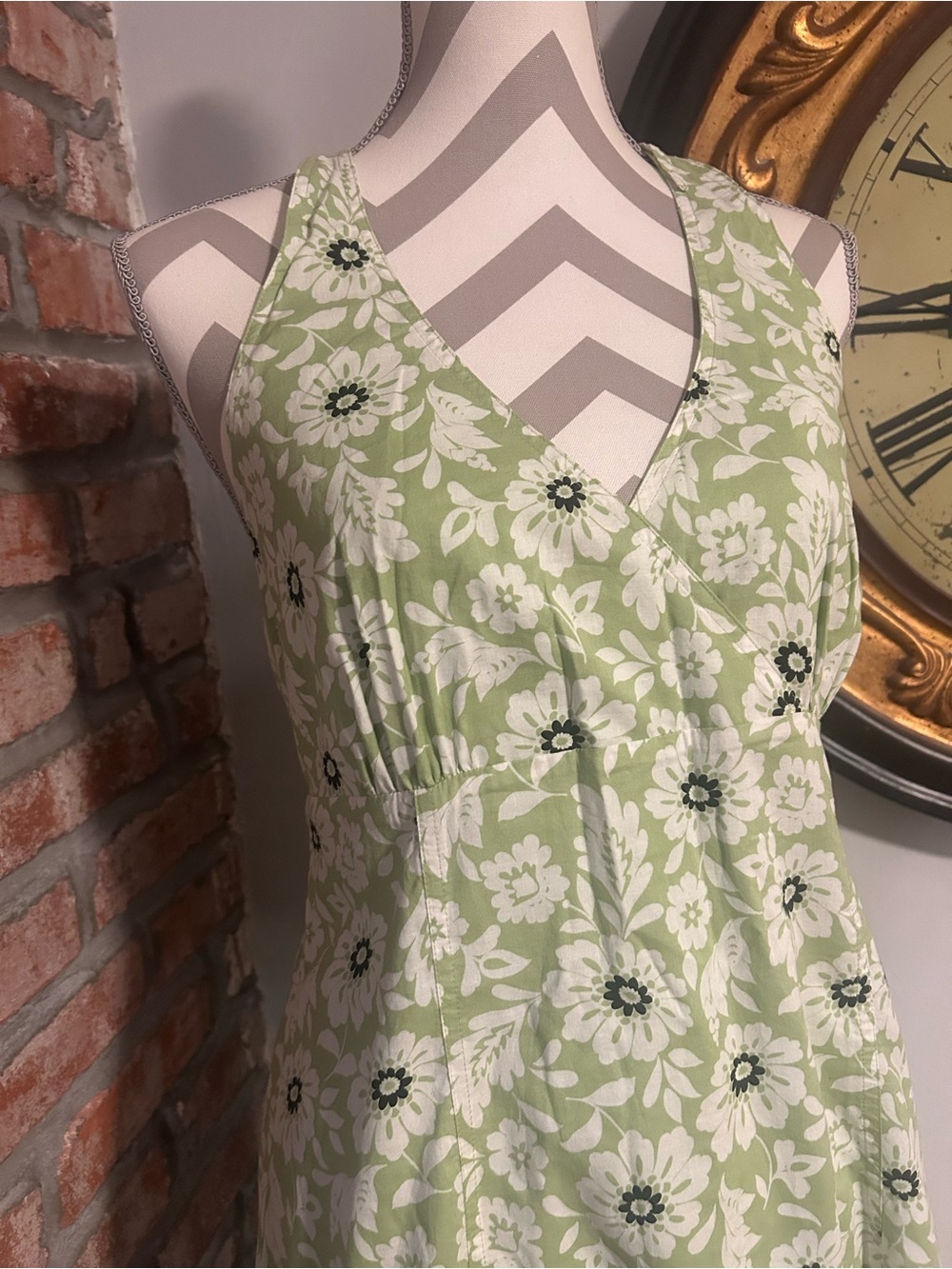 Villager - Liz Claiborne • Floral Halter Midi Dress | 100% Cotton